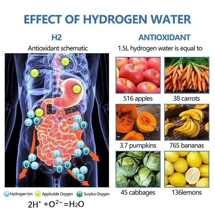 Hydrogen Rich Alkaline Water Ionizer Generator Bottle Cup Portable Mug 420ml USB