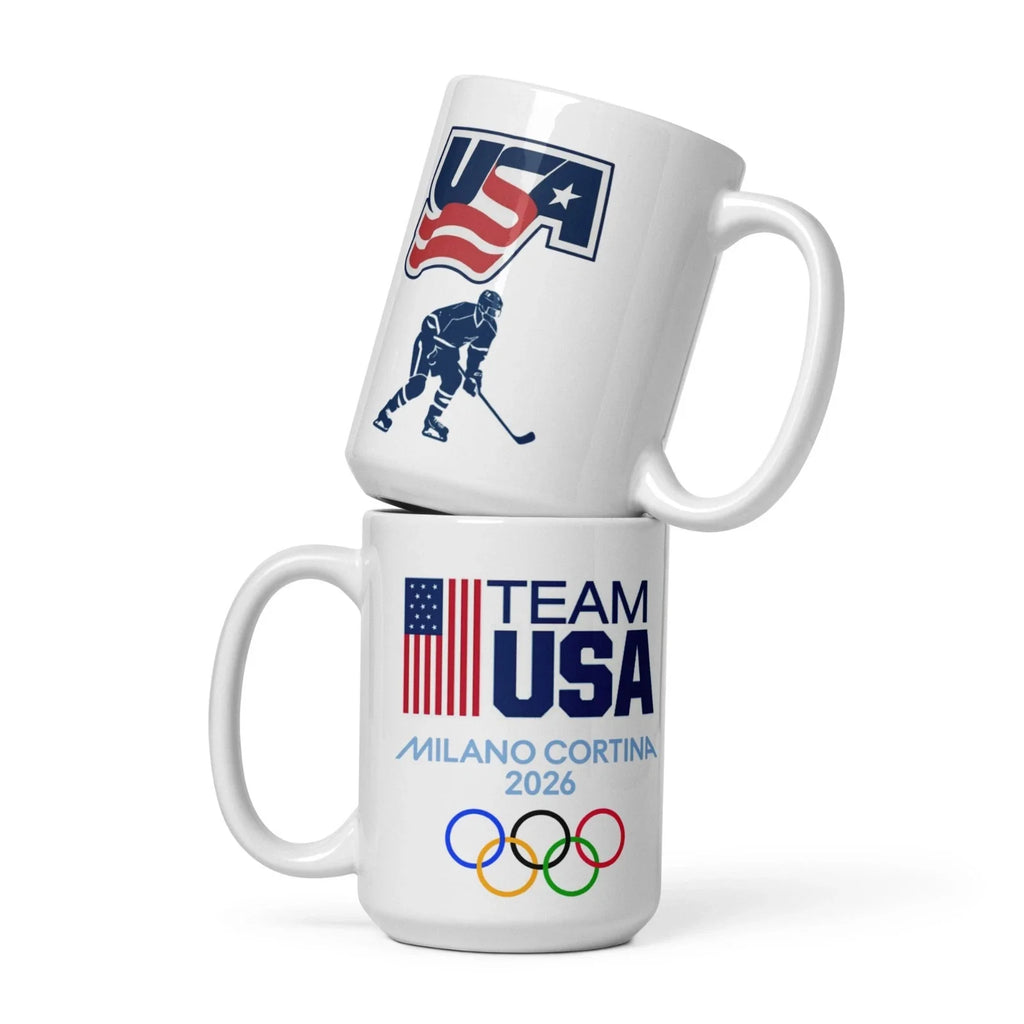 Team USA Fan Mug – Milano Cortina 2026 | 15 oz Ceramic Coffee Cup