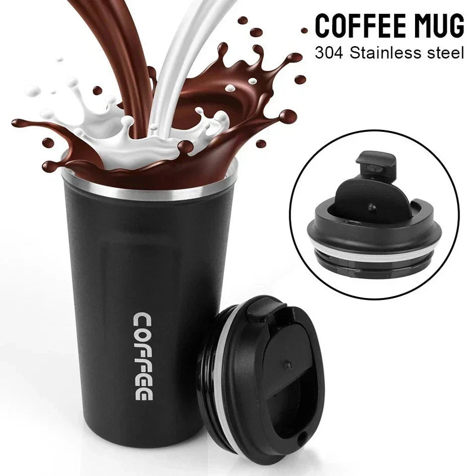 Leakproof Stainless Steel Coffee Mug 510ml – Insulated Thermal Travel Flask